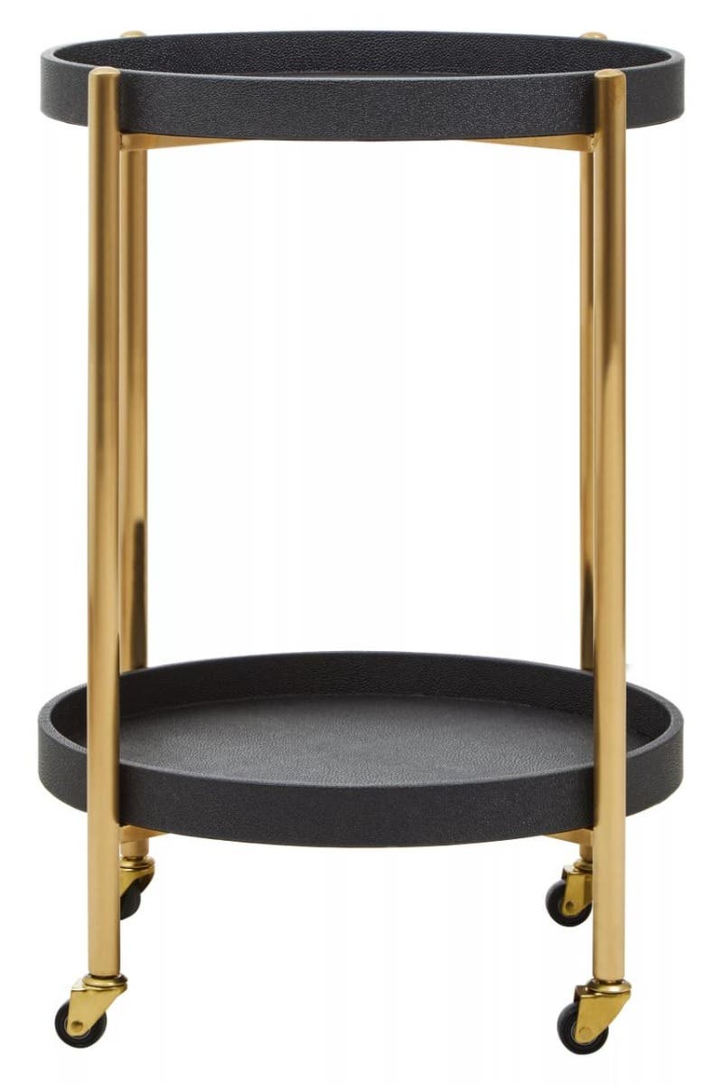 Cardoba Two Tier Black Tray Table