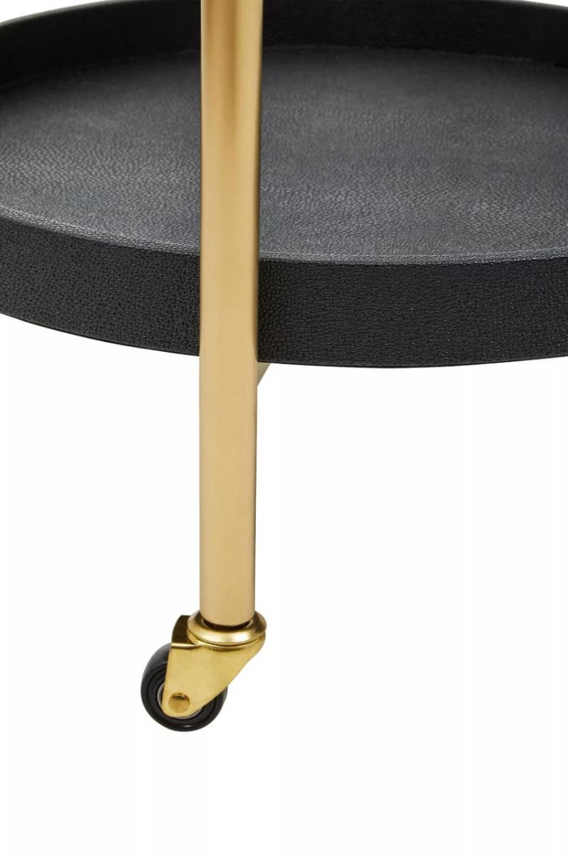 Cardoba Two Tier Black Tray Table