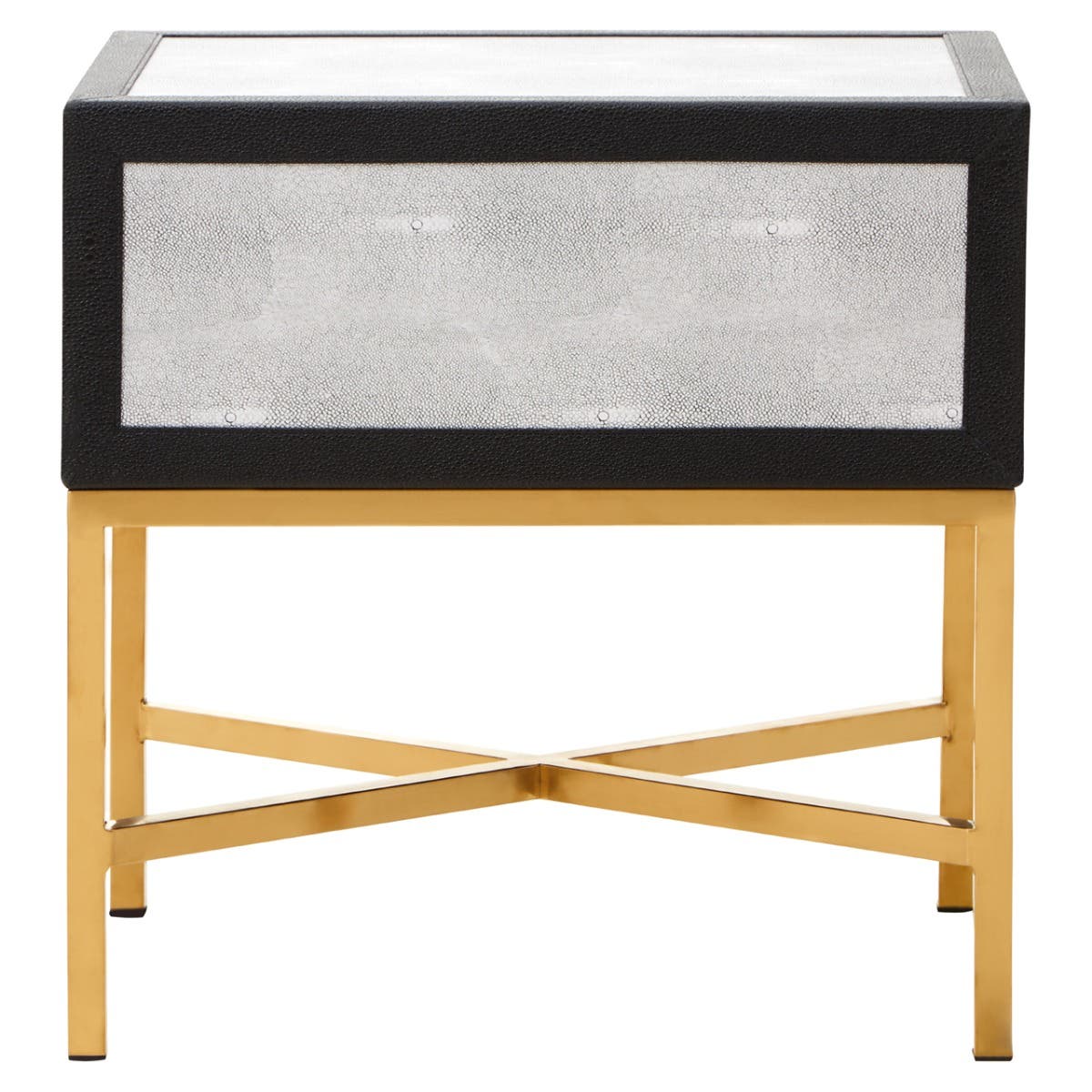 Cadiz Grey Shagreen Side Table