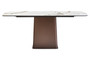 Imperia White Ceramic Marble Effect Rectangular Dining Table