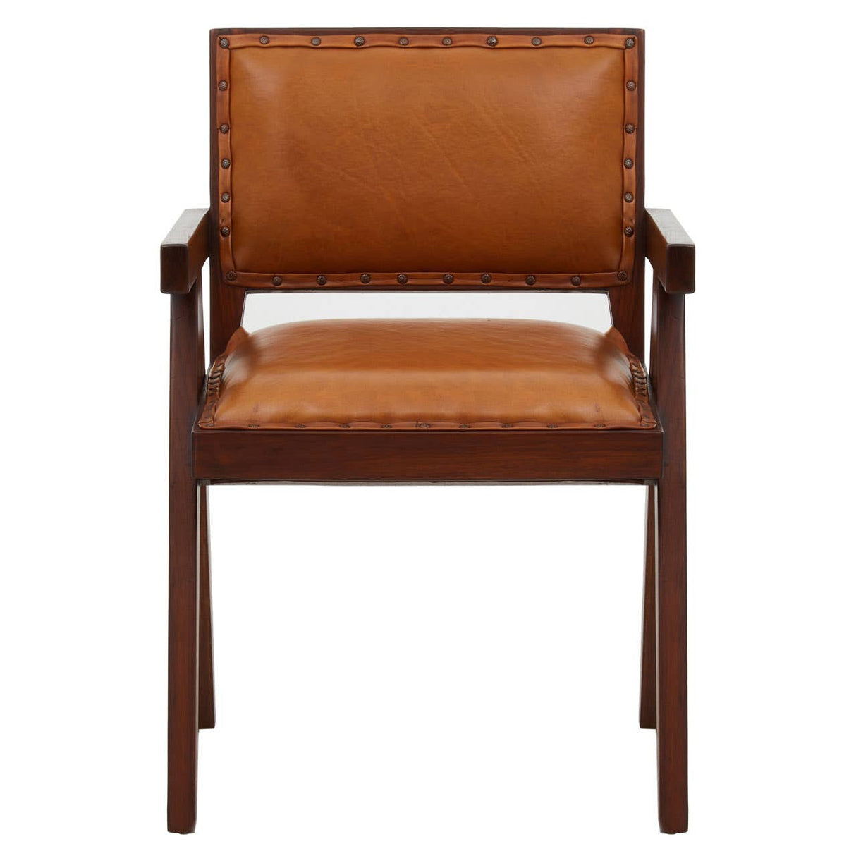 Inca Tan Leather Dining Chair