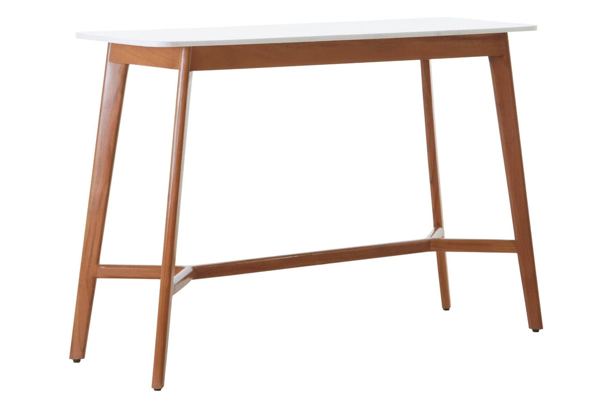 Myan White Marble Console Table