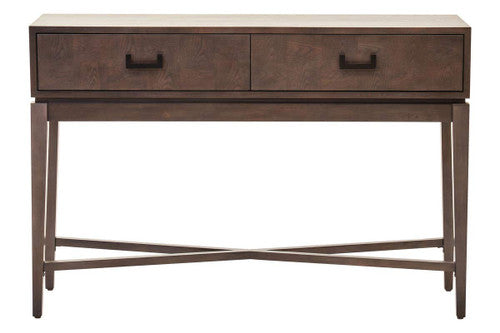 Dimaro Antique Grey Two Drawer Console Table