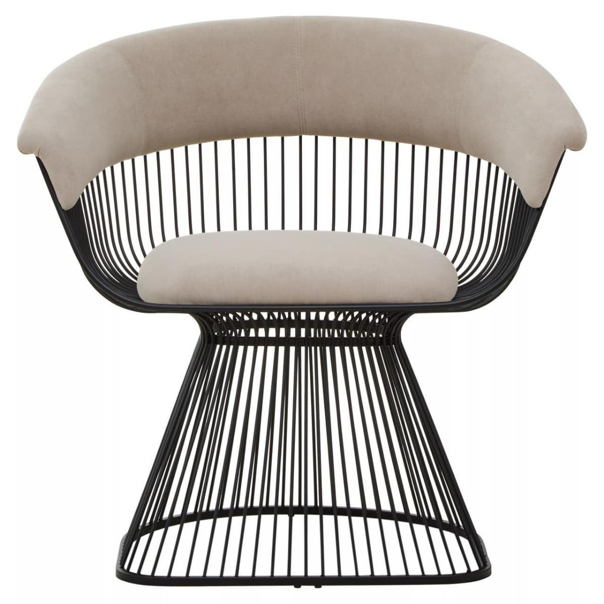 Vogue Mink and Black Velvet Chair