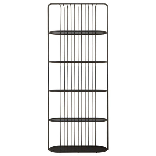 Vogue Five Tier Black Shelf Unit