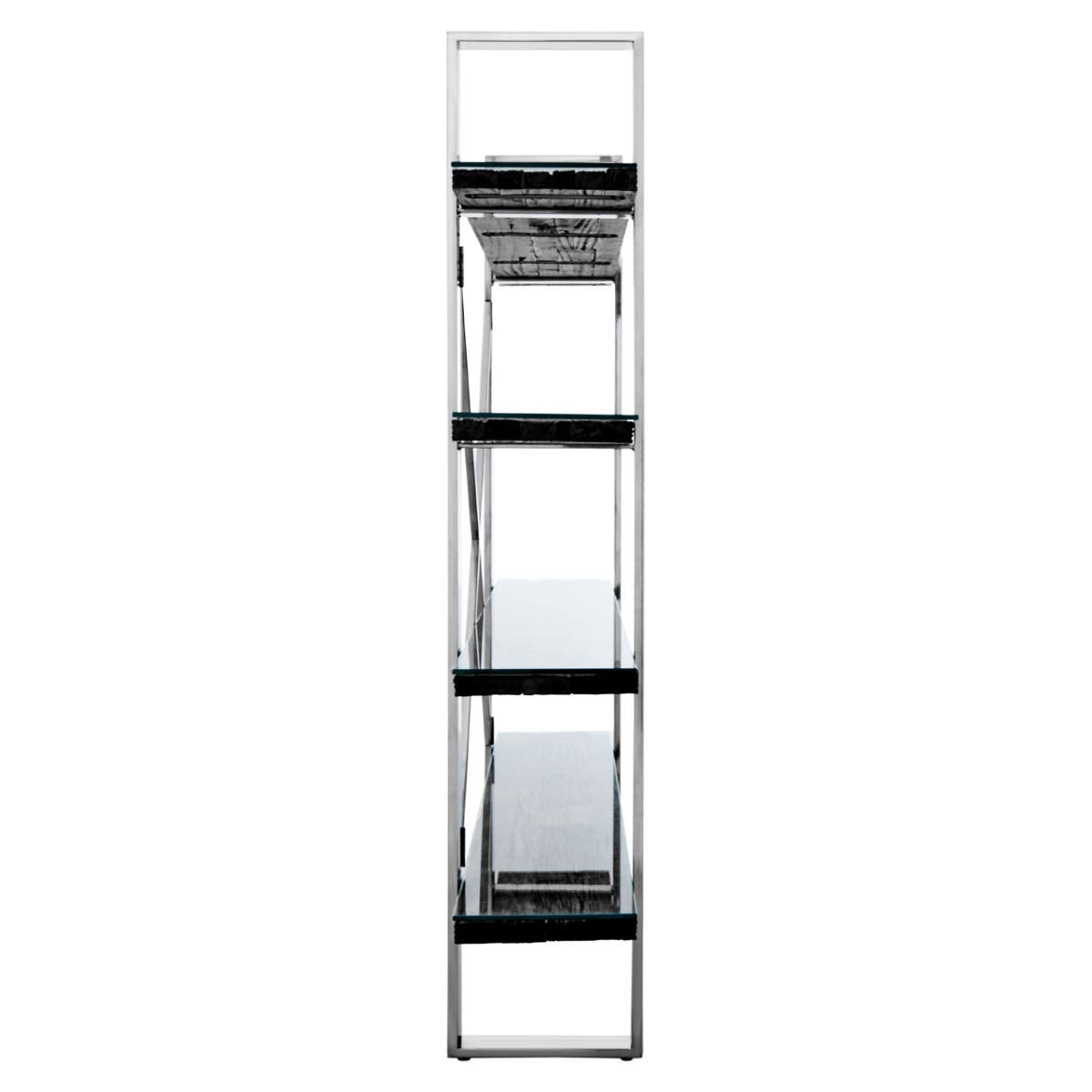Kerala Black Four Tier Shelf Unit
