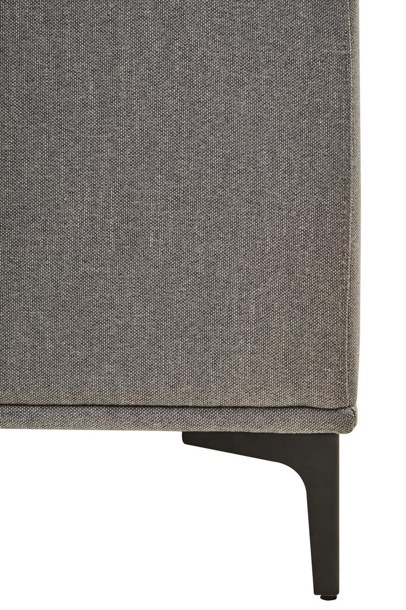 Toulon 3 Seat Grey Fabric Left Chaise Sofa