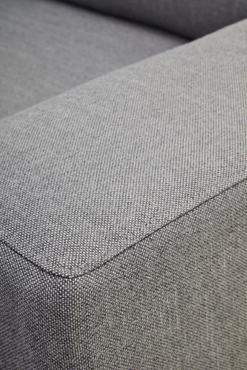 Toulon 3 Seat Grey Fabric Left Chaise Sofa