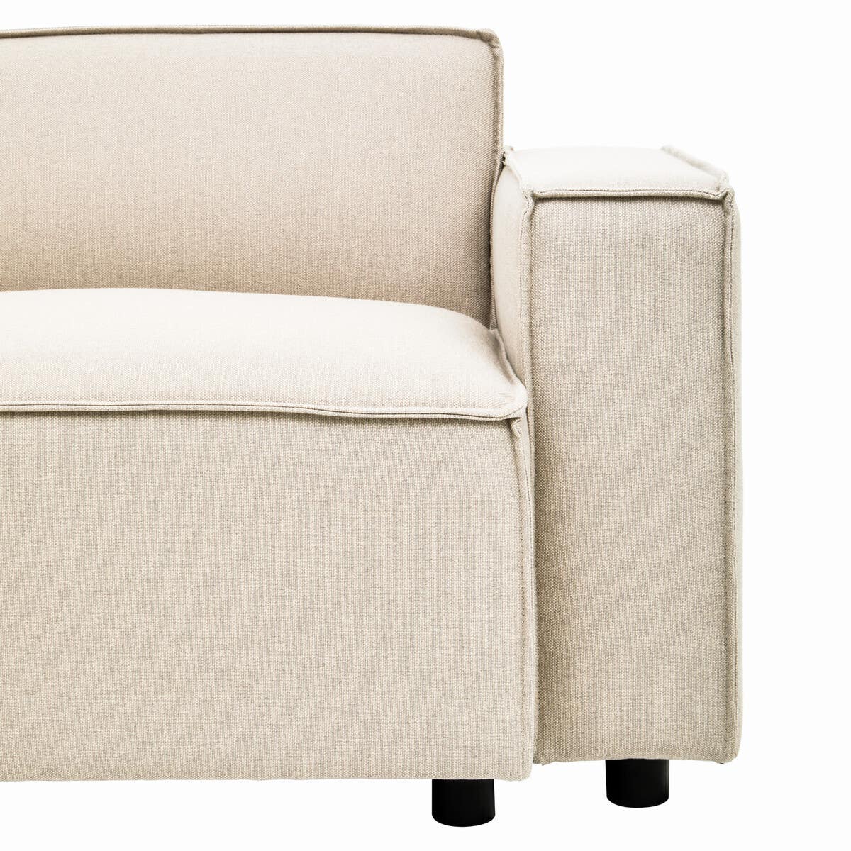 Toulouse Cream Fabric Left Arm Sofa