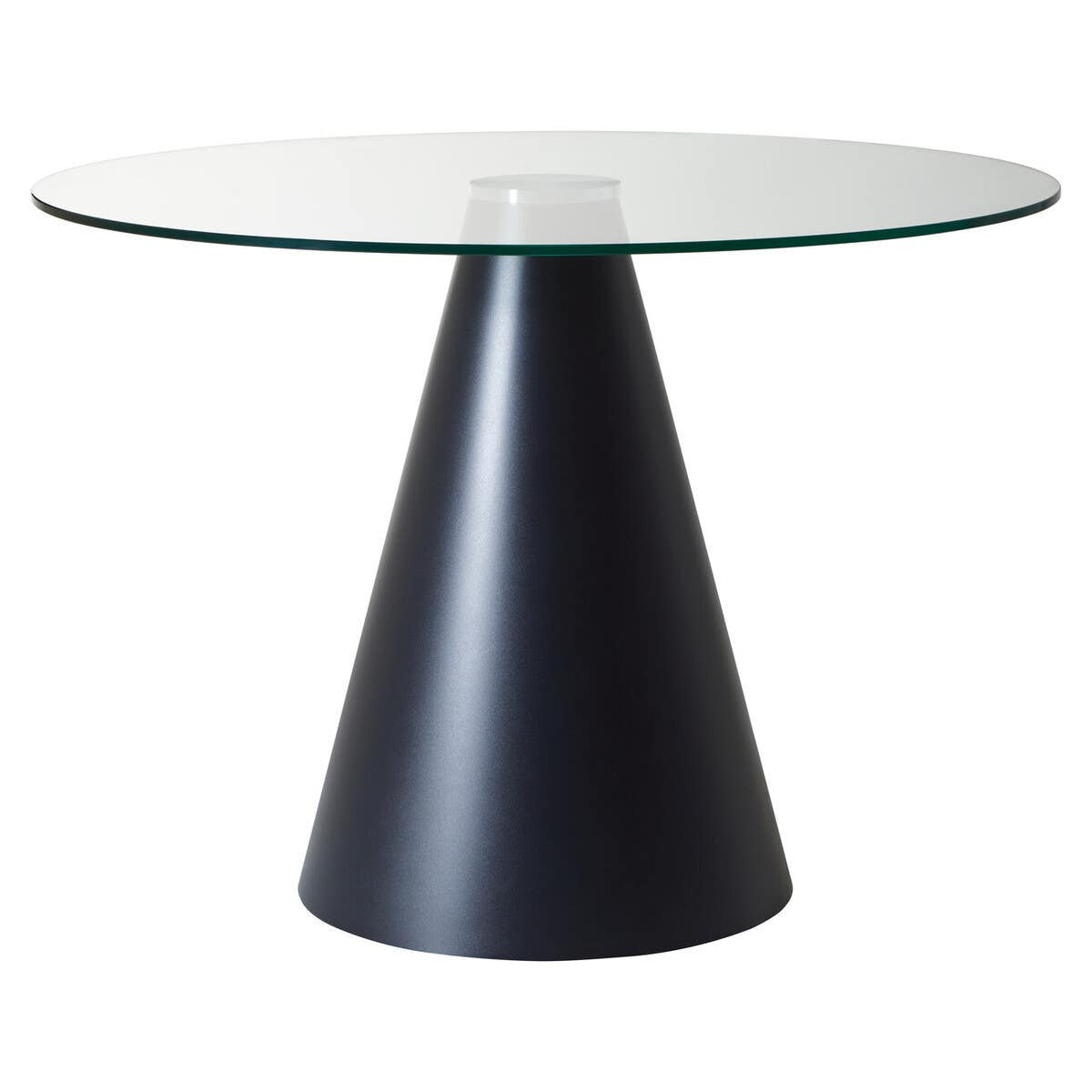 Azalea Large Black Conical Base Round Dining Table