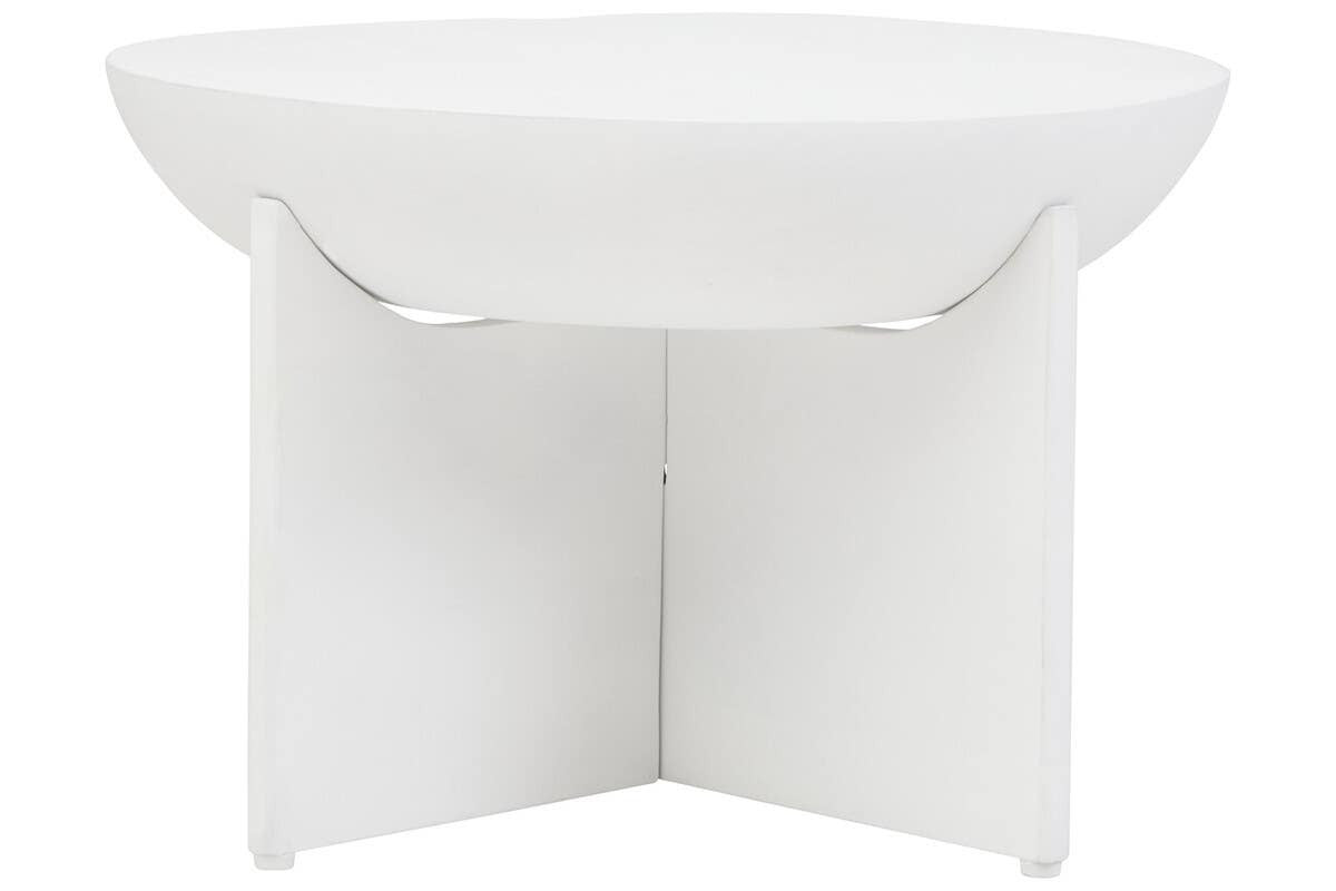 Walsa Whitewash Mango Wood Round Coffee Table
