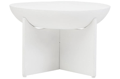 Walsa Whitewash Mango Wood Round Coffee Table
