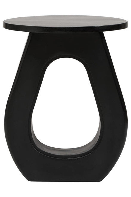 Walsa Black Finish Mango Wood Accent Table