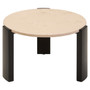 Palermo Round Cream Marble Top Small Coffee Table