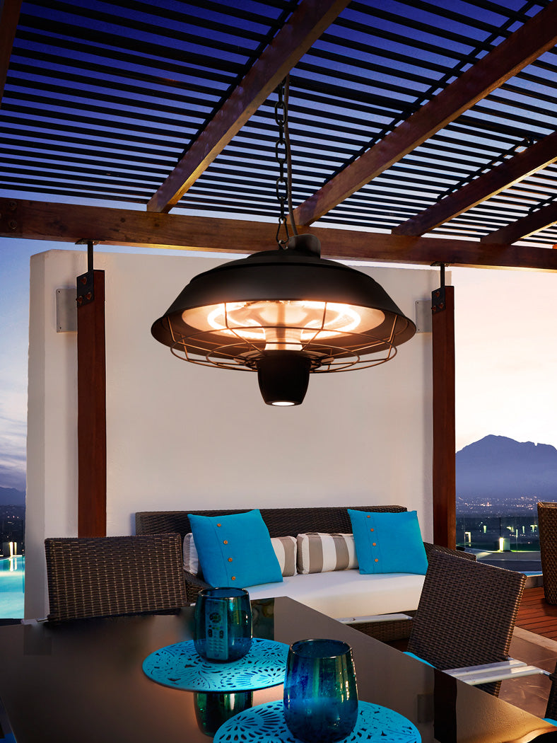 Retro Black Pendant Heater Lamp 1500W