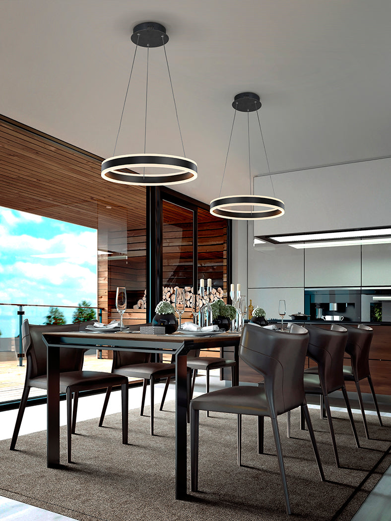 Helia Matte Black LED Pendant Lamp Ø50