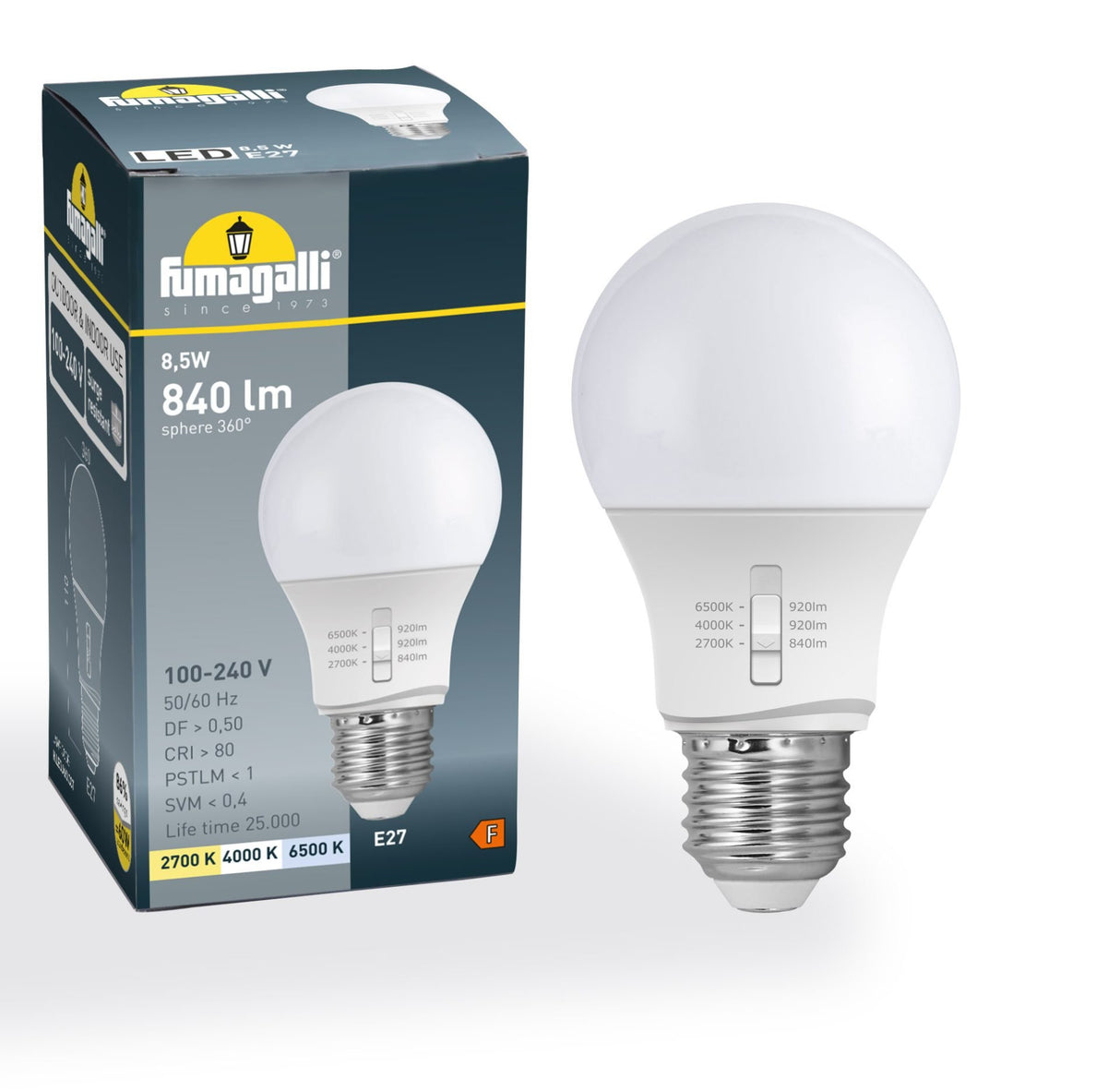 8.5W 920lm E27 LED CCT, Lamp