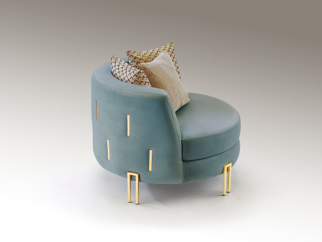 Viena Luxe Whitegold Armchair