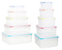 Herrela Set of 10 Food Containers with Airthight Lids 0805465 0805466
