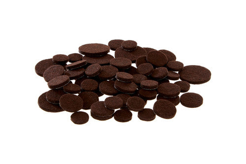 Feltrini 80 Pieces Brown Adhesive Felt Pads