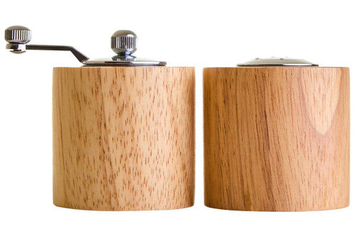 Natural Origins Rubberwood Salt & Pepper Set