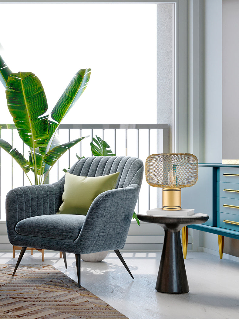 Radiant Gold Osiris Single Light Table Lamp UK