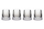 Set Of Four Ribbed Glass Tumblers 1405545