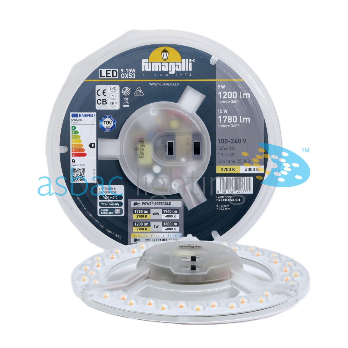 9W/15W GX53 LED CCT, Lamp
