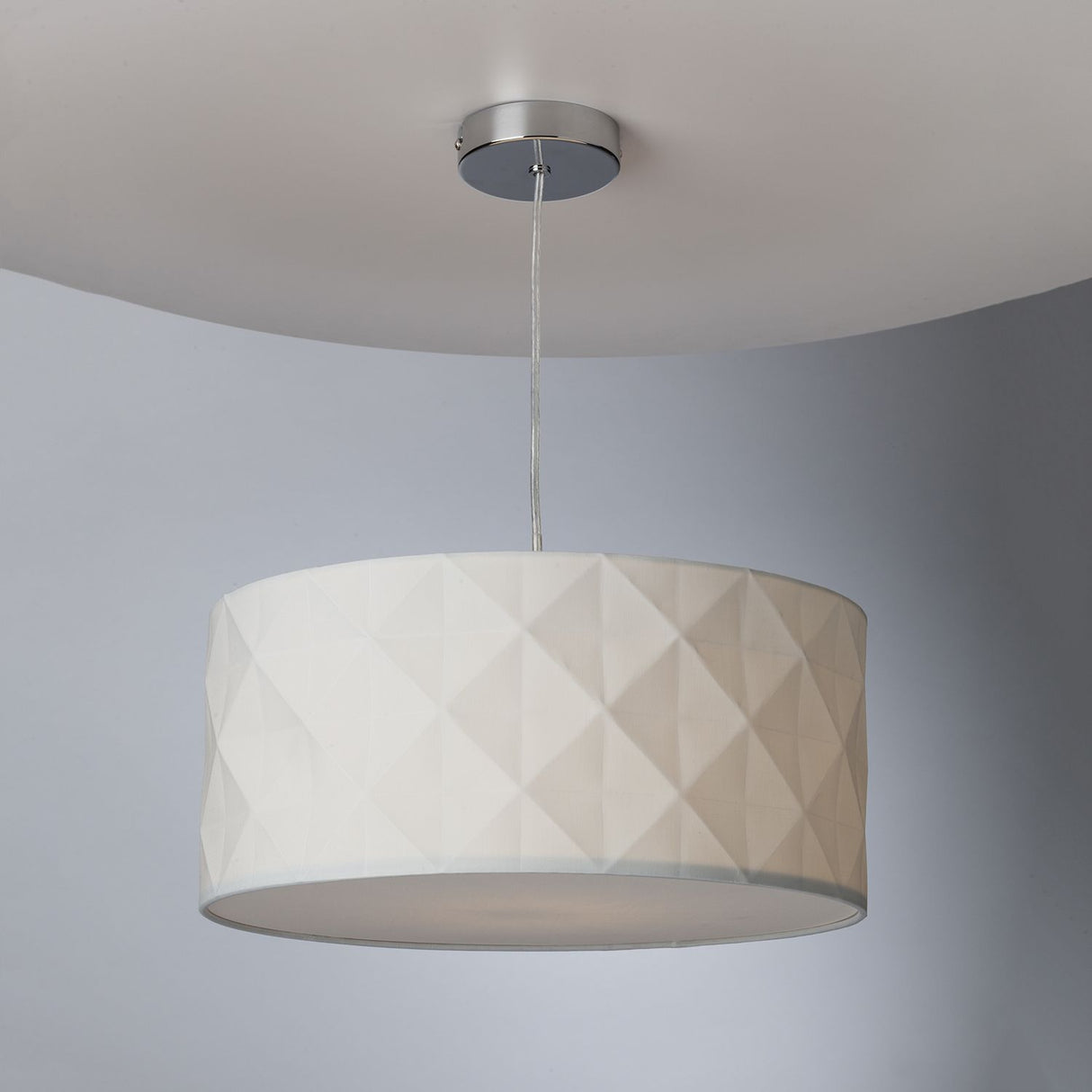 Aisha Easy Fit Pendant White With Shade