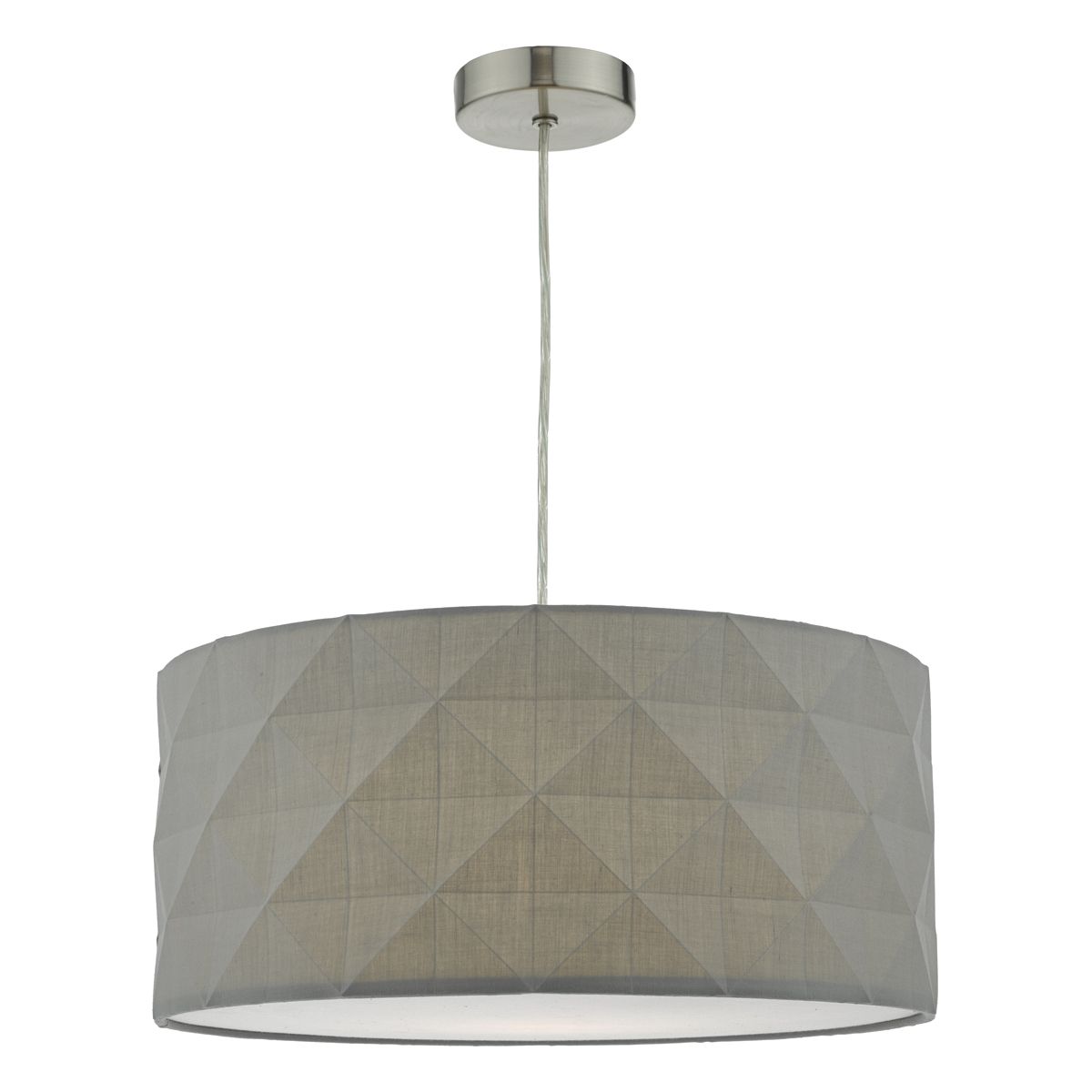 Aisha Easy Fit Pendant Grey With Shade