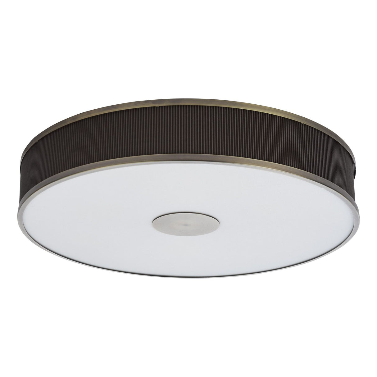 Alvaro 6 Light Flush Antique Bronze With Brown Shade