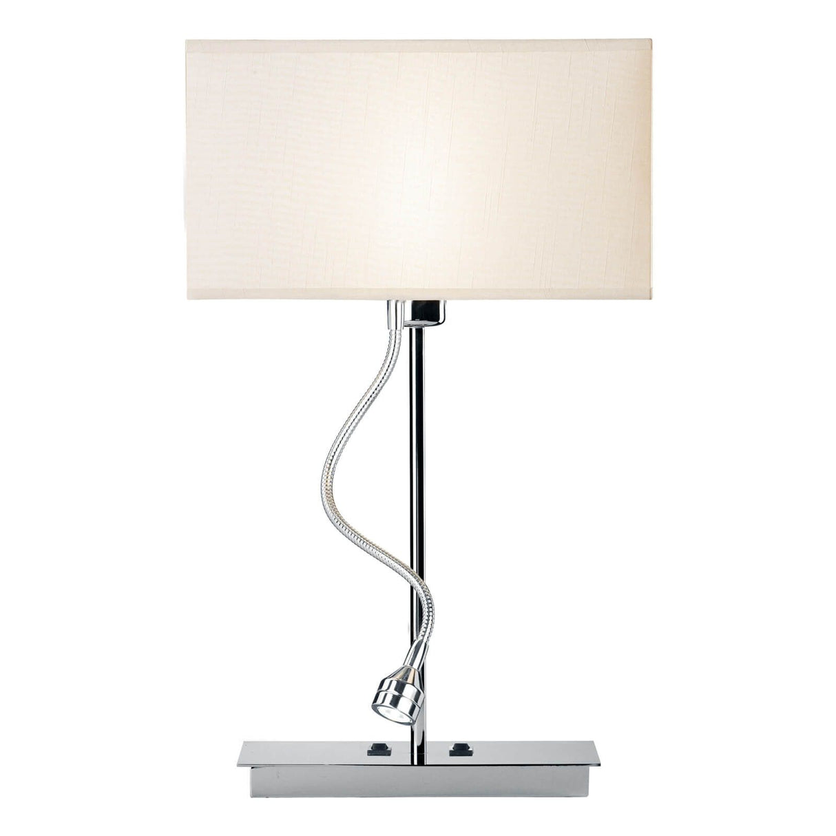 Amalfi Table Lamp Polished Chrome With Shade LED