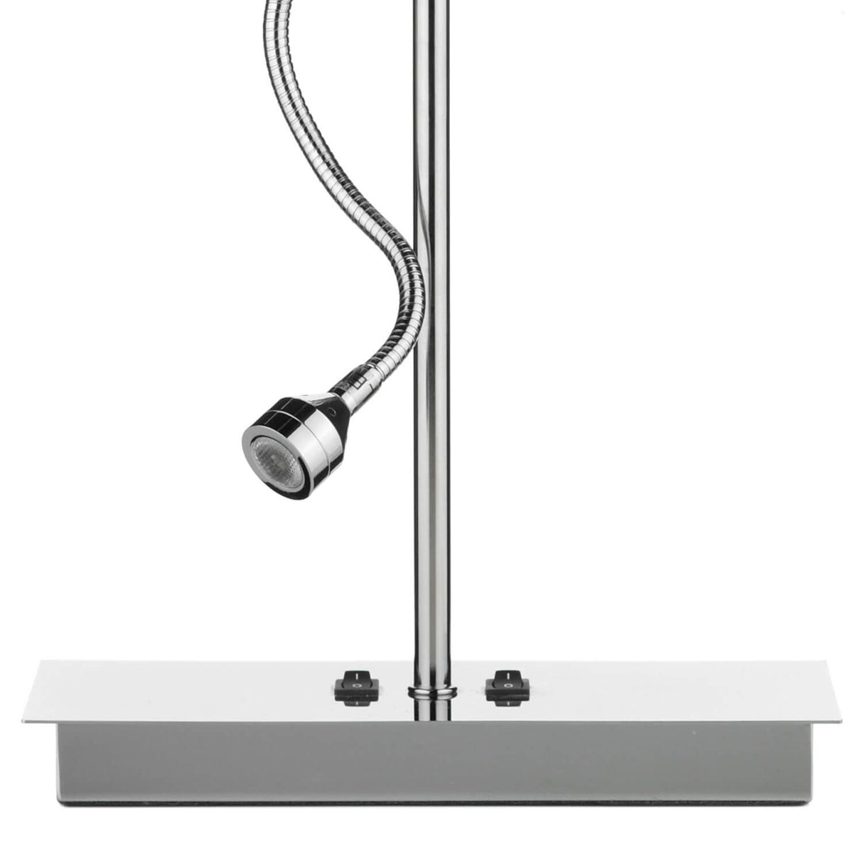 Amalfi Table Lamp Polished Chrome With Shade LED