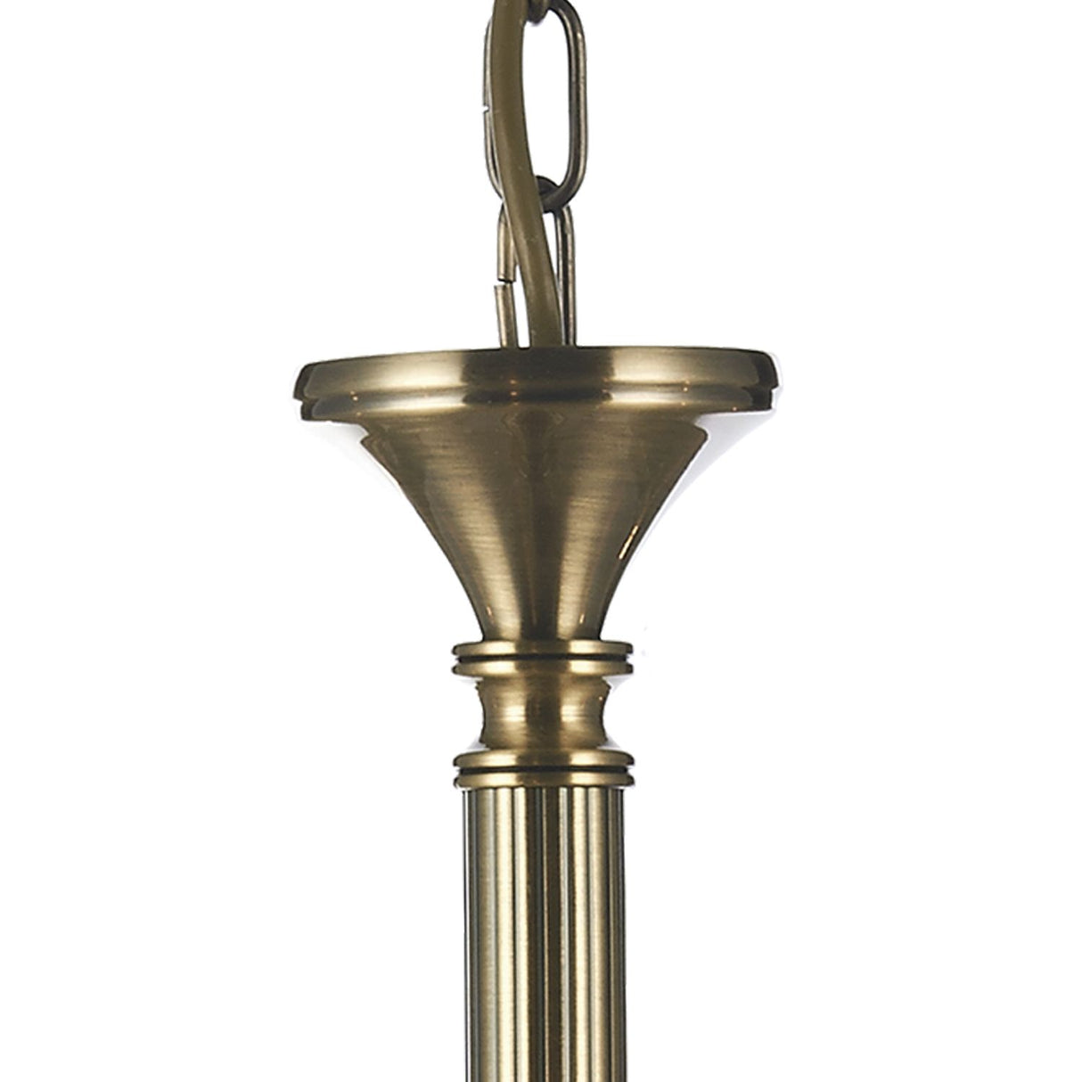 Ambassador 8 Light Armed Pendant Antique Brass Fitting Only