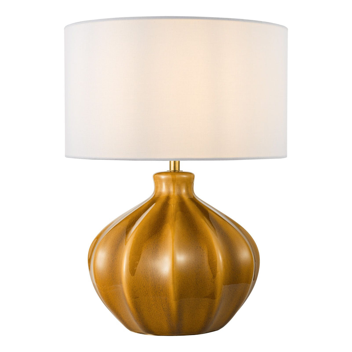 Amrita Table Lamp Brown and Antique Brass Base Only