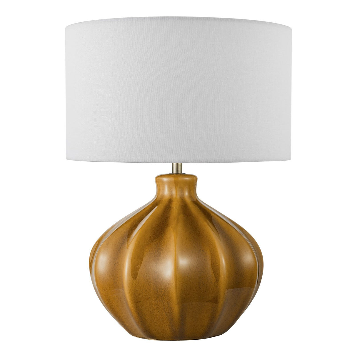 Amrita Table Lamp Brown and Antique Brass Base Only