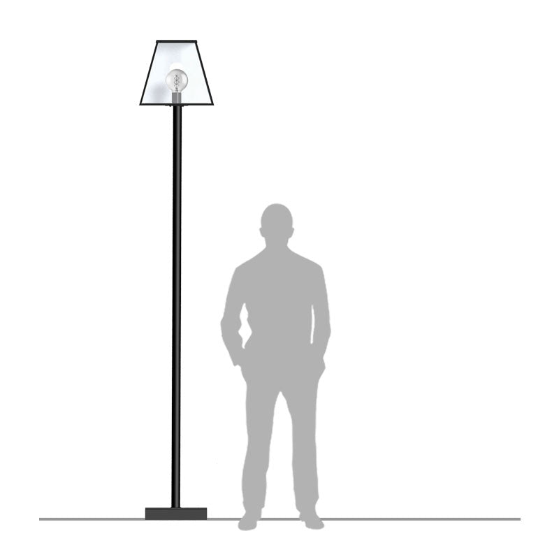 Contemporary lamp post in galvanised steel 2.7m (BR01)