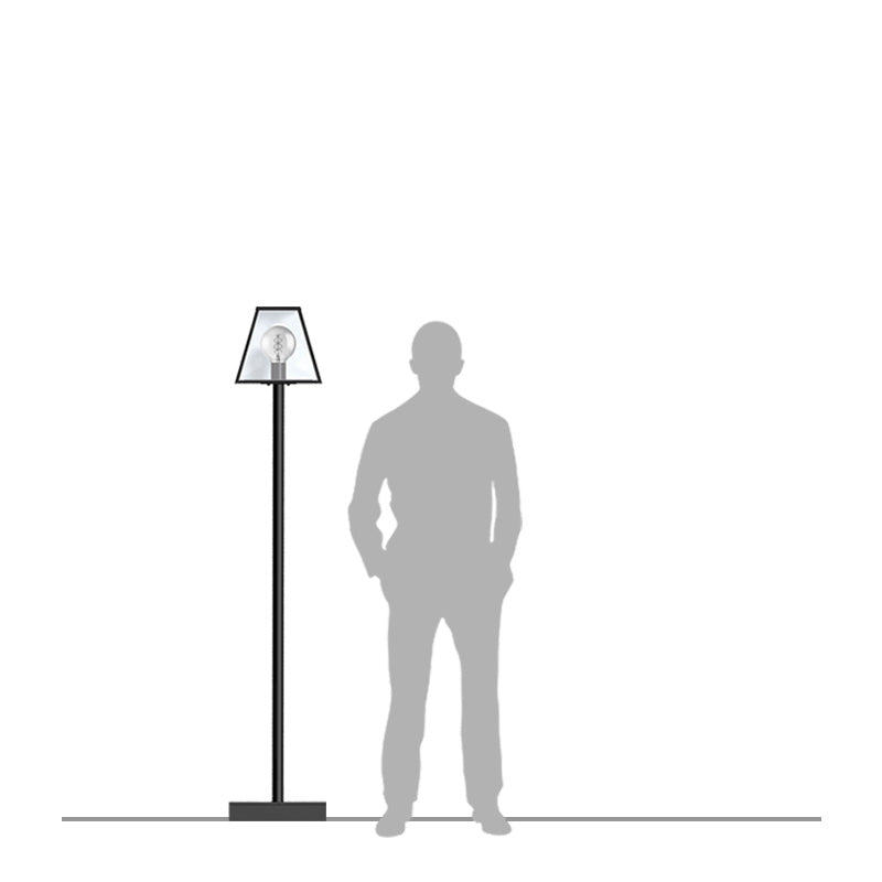 Contemporary lamp post in galvanised steel 1.8m (BR02)