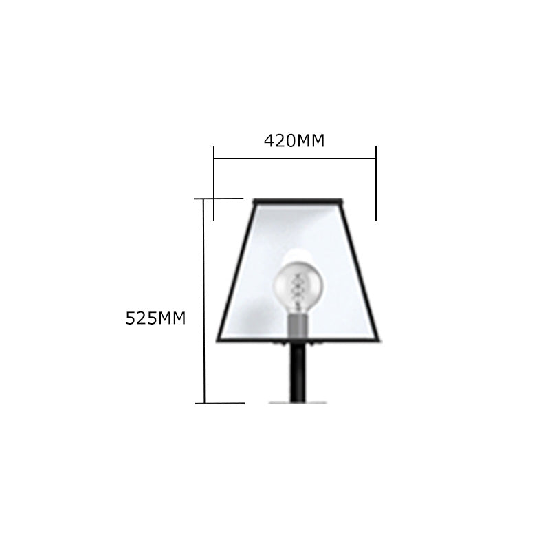 Contemporary pier light in galvanised steel 0.53m (BRP1)