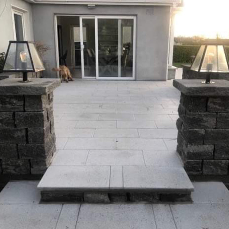 Contemporary pier light in galvanised steel 0.38m (BRP2)