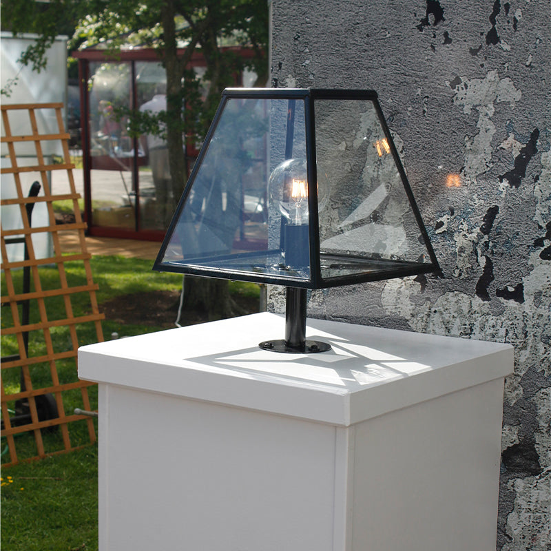 Contemporary pier light in galvanised steel 0.53m (BRP1)