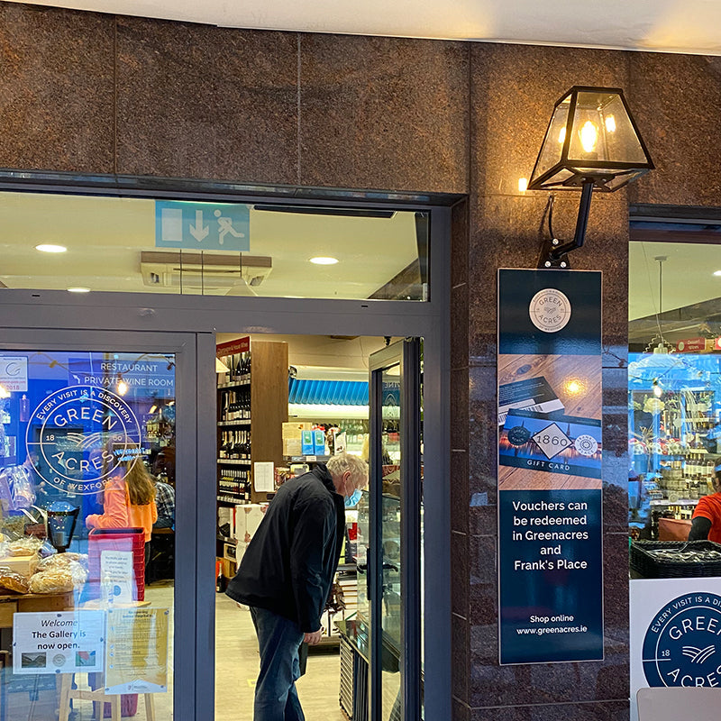 Contemporary wall light with angled bracket 0.5m (BRW2)