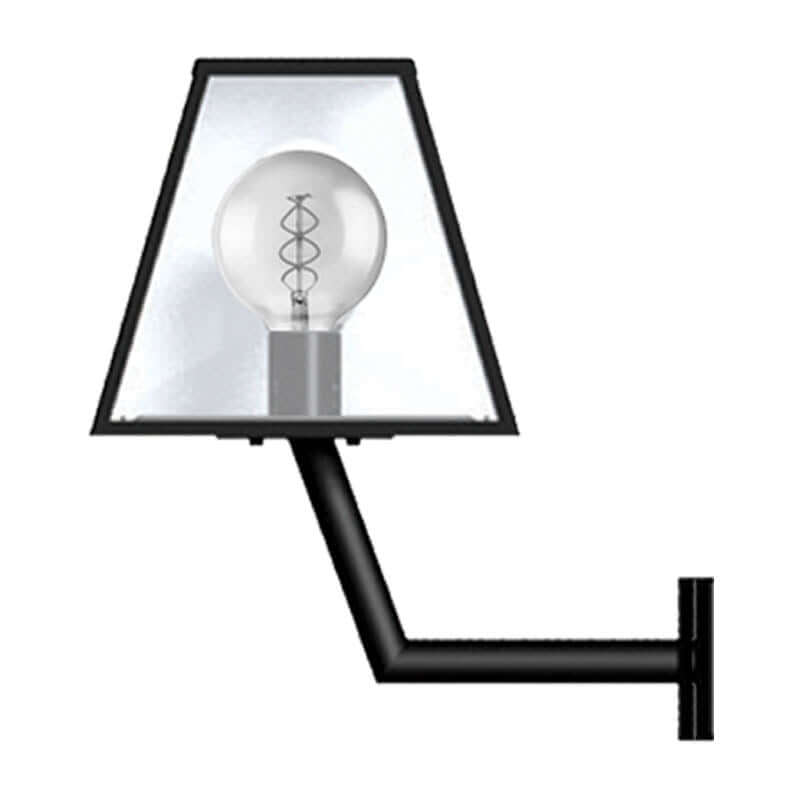 Contemporary wall light with angled bracket 0.5m (BRW2)