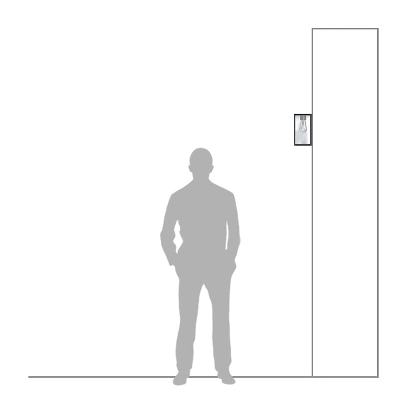 Contemporary flushed wall light 0.29m (BRW4)