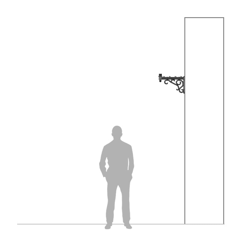 Traditional wall bracket - 60mm O.D. (BT001)