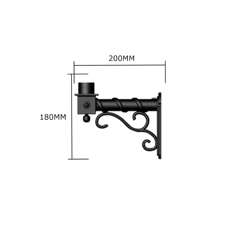 Traditional wall bracket - 42mm O.D. (BT002)