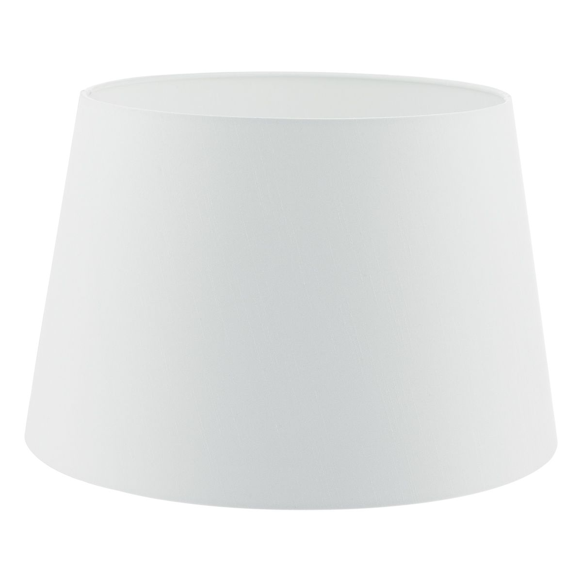 Cezanne White Faux Silk Tapered Drum Shade 35cm