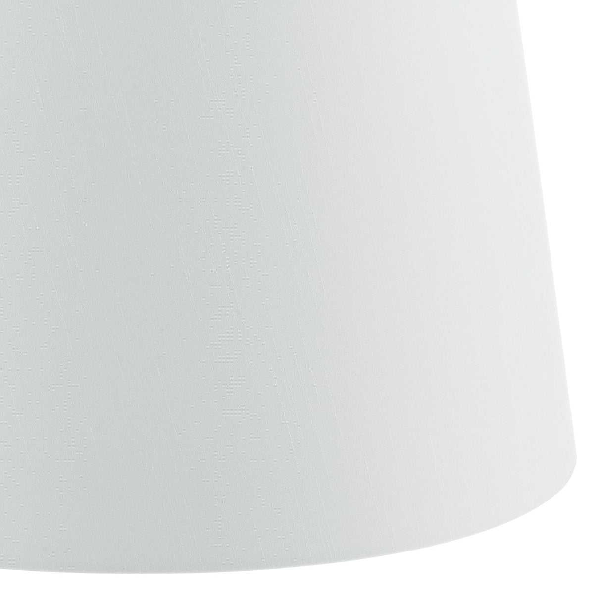 Cezanne White Faux Silk Tapered Drum Shade 35cm