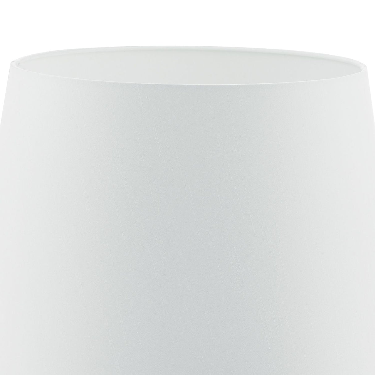 Cezanne White Faux Silk Tapered Drum Shade 35cm