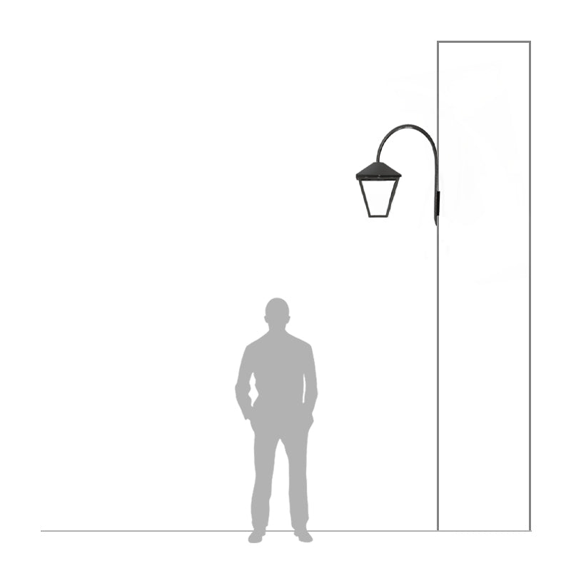 Contemporary downturned wall light 0.7m (H061)